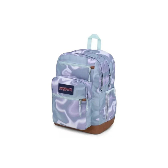 Jansport Cool Student XL Backpack PLATINUM PUDDLES Synth Leather Base & Trim NWT - Picture 3 of 6